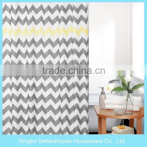 New Design OEM Acceptted Printed Pvc Film Shower Curtain