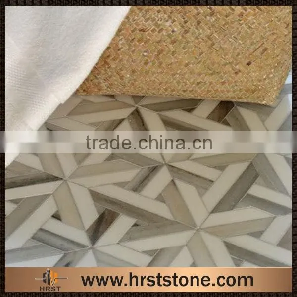 Home Design Oriental White Marble Mosaic Tiles photo-3