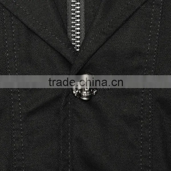 Jacket With Skull Buttons and Removable Hood photo-6