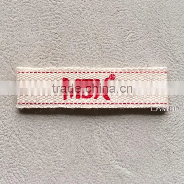 Recommended Silk Screen Printed Canvas Main Label Mark for Luggage photo-3