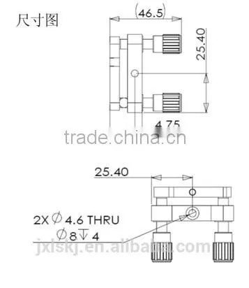 XY Multi-dimension Kinematic Optical Mirror Mounts HTMM25-O photo-2