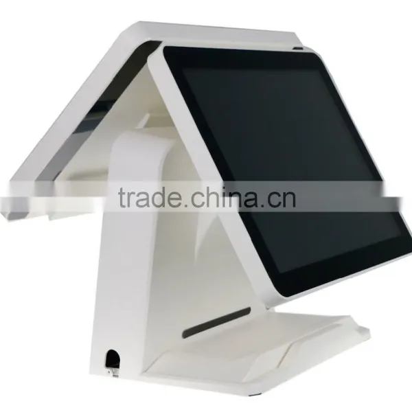 SUP-SPOS507 15" Dual Screen Pos System / Touch Screen Ordering System / Windows & Linux