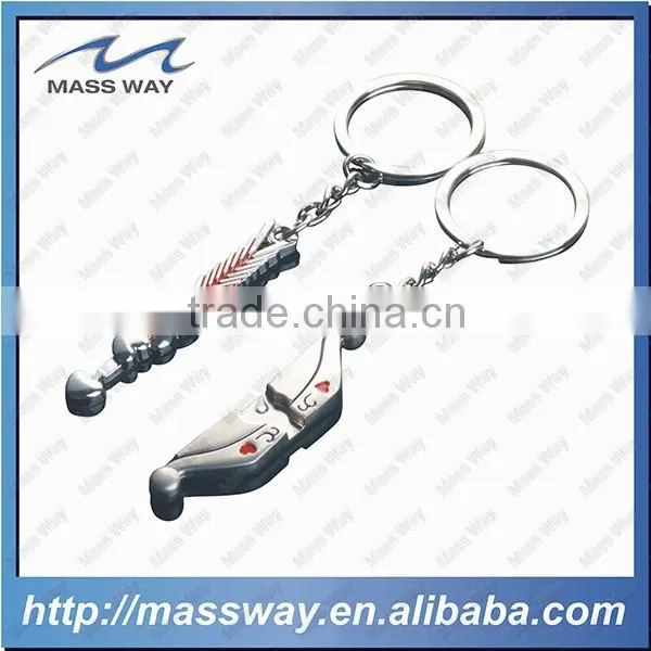 Souvenir Fashion Metal 3D Four Leaf Clovers Key Chain photo-2