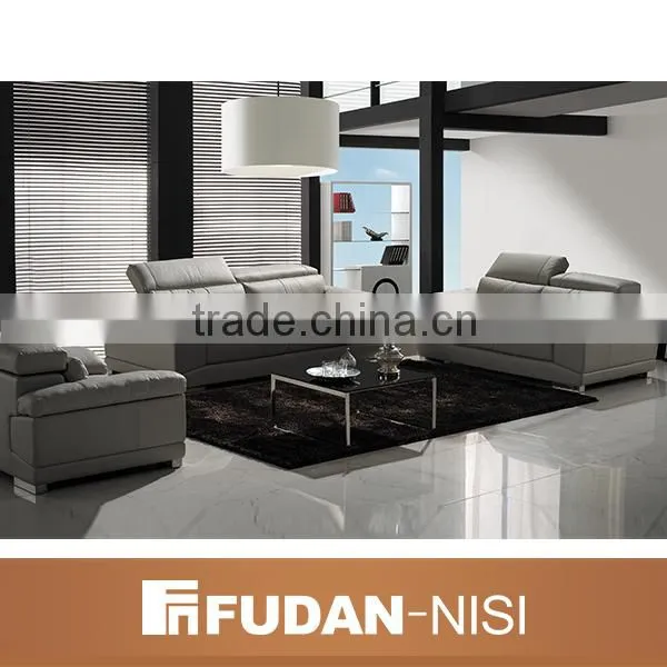 Expensive Grey Leather Sofa Made in China photo-3