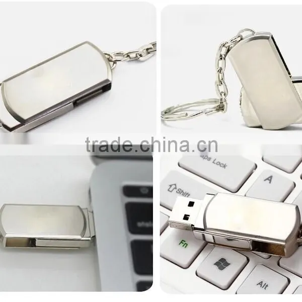 Free Logo Usb 2.0 1gb 2gb 4gb Metal Swivel Flash Drive Usb