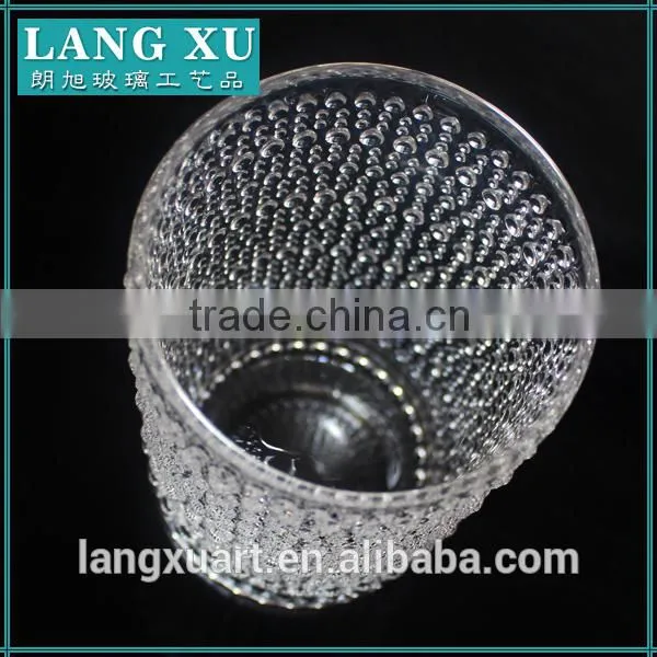 LX-B047 Bead Design Thick Stem Crystal Red Wine Glass photo-5