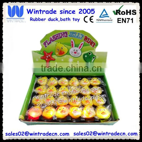 Color Box Packed Flashing Duck Ring Led Ring