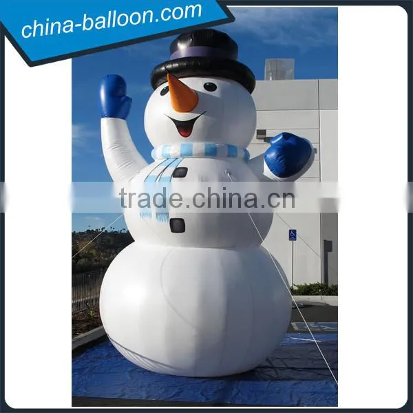 6m Height Christmas Inflatable Snowman With Top Hat for Outdoor Decoration photo-2