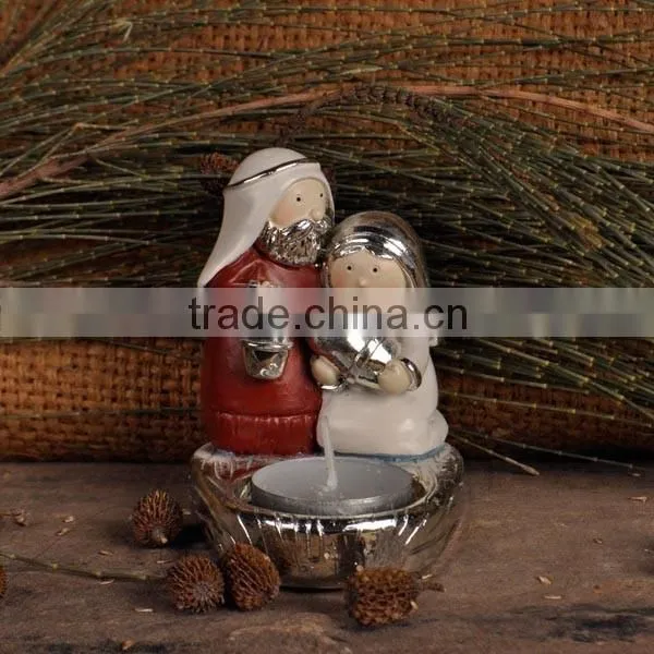 Polyresin Nativity Set Candlestick photo-2