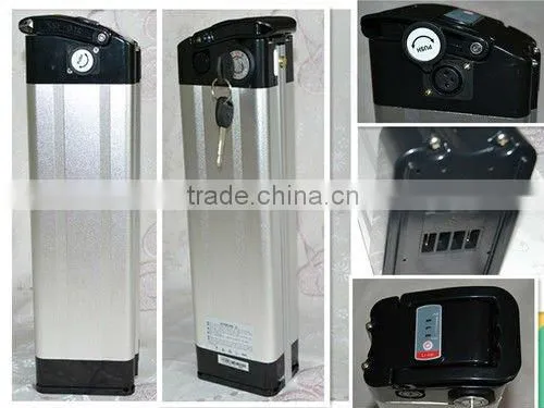 GEB Rechargeable Long Circle Life Li-ion 36v 10Ah Silver Fish Battery Pack for Electric Bike photo-4