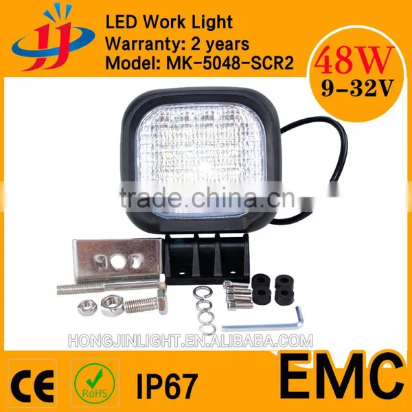 China Best Selling Magnetic Led Work Light Square 4x4 48w Offroad Led Working Light With Cheap Price photo-2