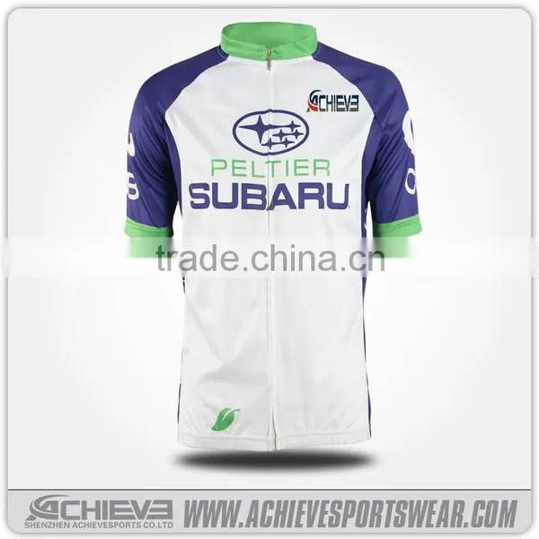 Wholesale Custom Cycling Apparel Bicycle Jersey Sublimated Short Sleeve Cycling Jersey