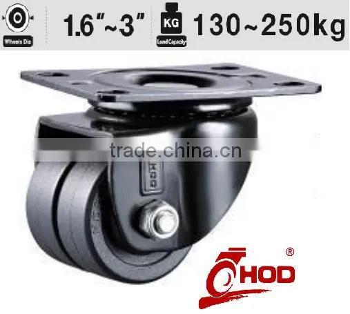 A1 Series Swivel PA Caster Low Gravity Caster Double Wheels