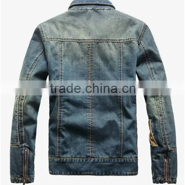 2016 Top OEM Newest Design Fashion Cool Wholesale High Quality Mens Jeans Jacket,coat Wear China Quality Choice photo-2