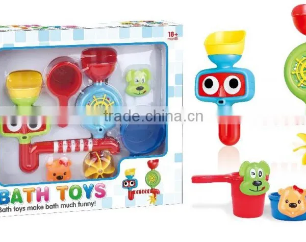 Hot Toys 2016 Kids Baby Crib Water Toys Tub Town Bath Toy for Babies With ABS Materail CE/ROHS Fisher Price Toys photo-4