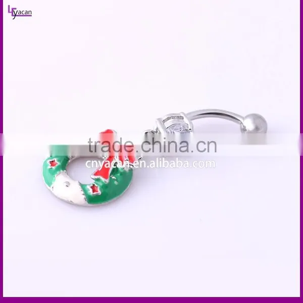 Surgical Steel Christmas Wreath Batman Piercing photo-2