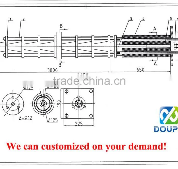 Cr20ni80 Infrared Bundle Ceramic Bobbin Heater