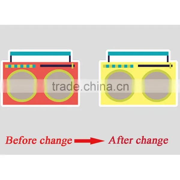 2015 Custom Reversible Water Indicator Temperature Heat Sensitive Color Changing Sticker photo-5