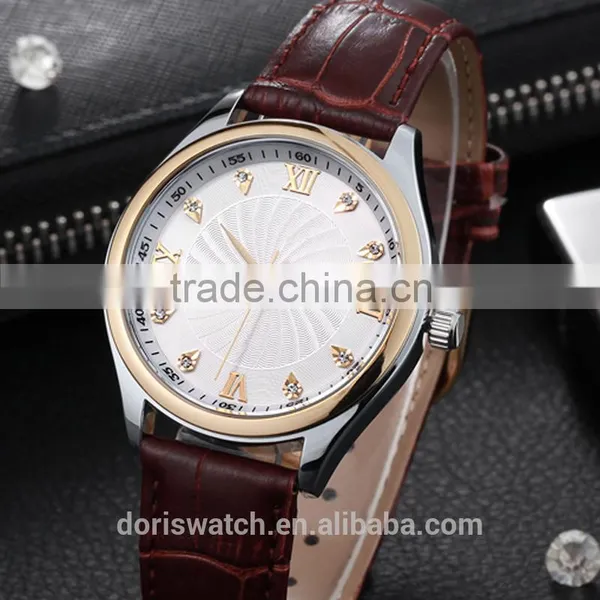China Watch Factory Newest Design Waterproof Fashion Leather Watch, Wholesale Promotional Men Watch photo-4