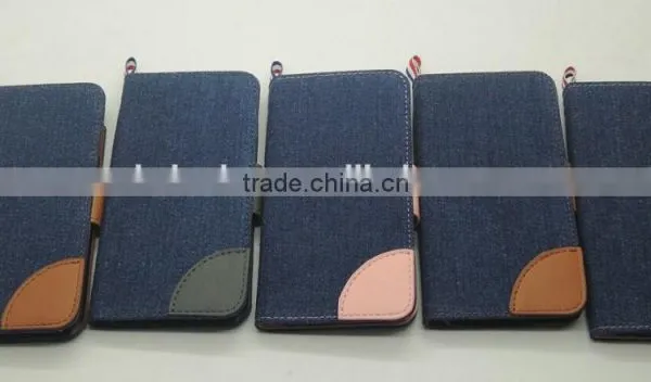 High Quality Card Holder Jean & Leather Case for Iphone 6 photo-3