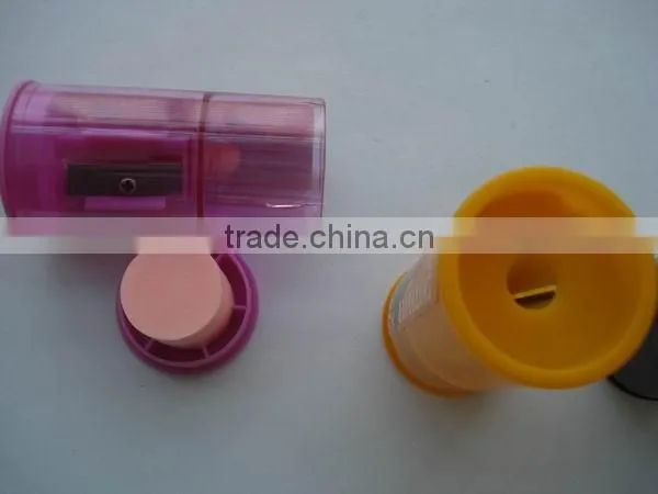Novelty Plastic Multi-function Pencil Sharpener With Eraser photo-6