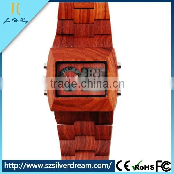 China Supplier OEM/ODM Eco-Friend Custom Wood Watch Mens photo-2