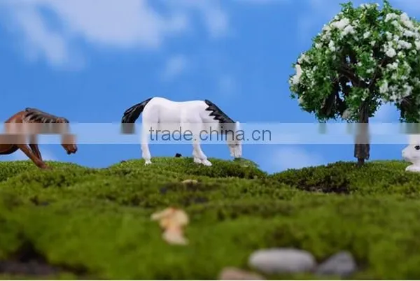 Cake Topper Decorating Handmade Craft Resin Horse Small Animal Ceramic Figurines Wholesale photo-2