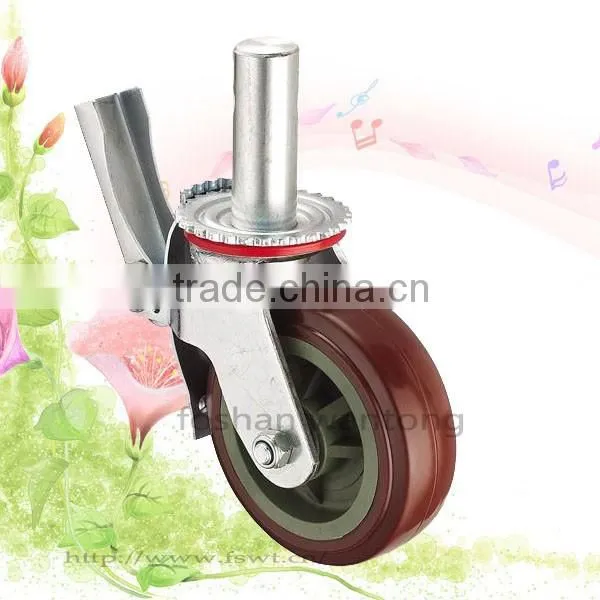 6 Inch PVC Wheel Hardware Swivel Caster Wheel For Trolley photo-2