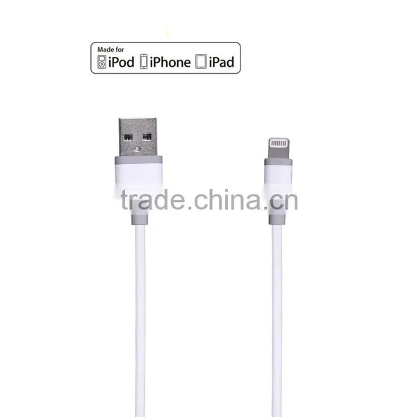 Hot Sell for IPhone 5 IPhone 6 Original Mfi Certified 8 Pin Injection Colorful Mobile Phone Charging YuShun Cable