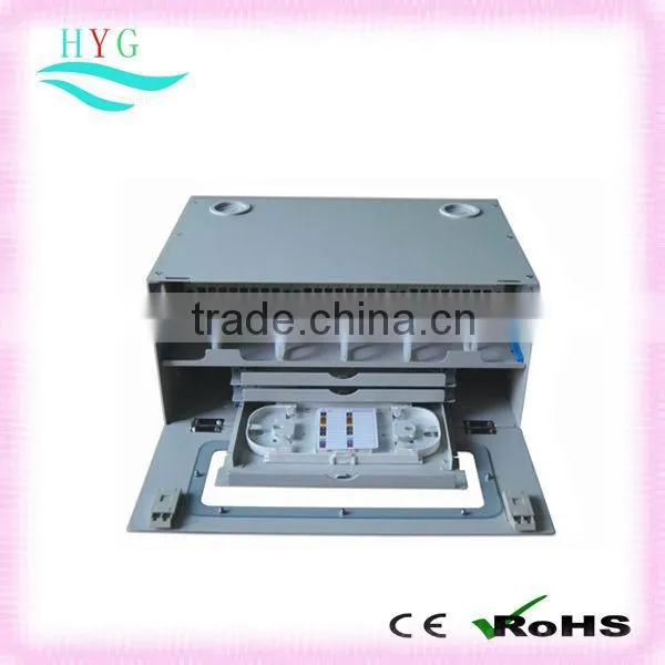 Passive Fiber Optic Components-1U24, 2U48, 3U72, 4U96 Cores Rack Mount/Wall Mount Optical Distribution Frame(ODF)connect Pigtail