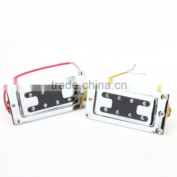 Humbucker Bridge & Neck Set Pickups for Rickenbacker Bass Guitar Parts Sliver photo-6