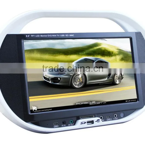 9" inch Portbale VCD DVD Player with VCD, CD, MP3, MP4, MP5 Function