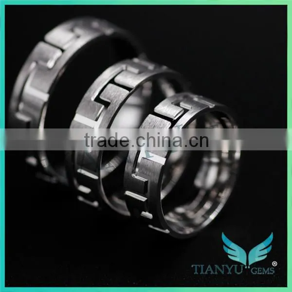 Platinum Rings Men and Women Finger Rings Wedding Ring photo-3