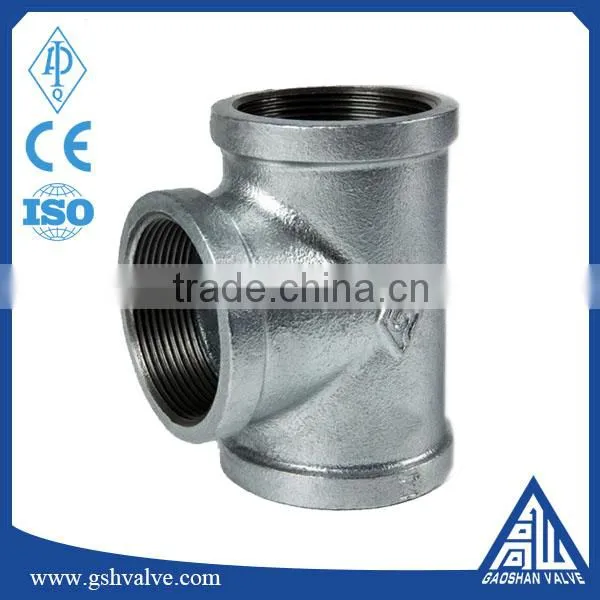 3/4"galvanized/black Color Cast Iron Pipe Fitting Equal Tee photo-3