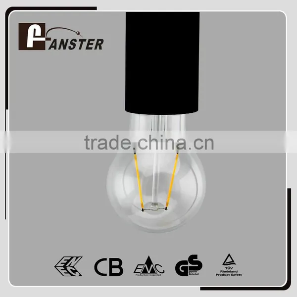 Glass Lamp Body Material E27 Base Type A60 6W Led Filament Bulb photo-2