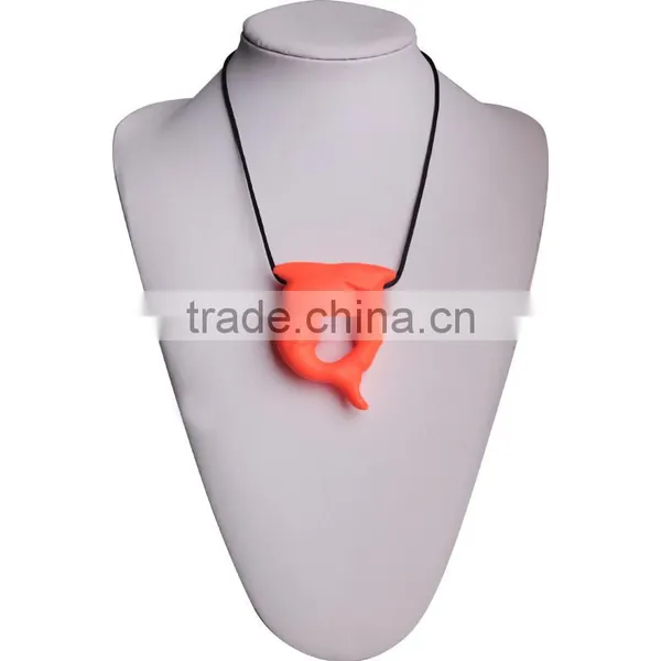 Pacifier Clips Soft on Babies Gums BPA Free Teething Pendant Necklace photo-4