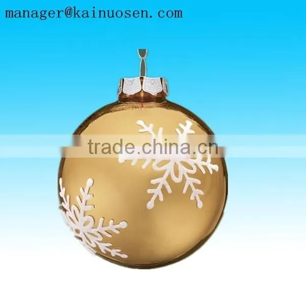 Unpainted Santa Claus and Snowman DIY Craft Ball Christmas Ornaments photo-2