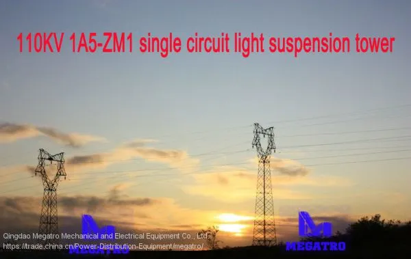 MEGATRO 110KV 1A5 ZM1 Single Circuit Light Suspension Tower photo-3