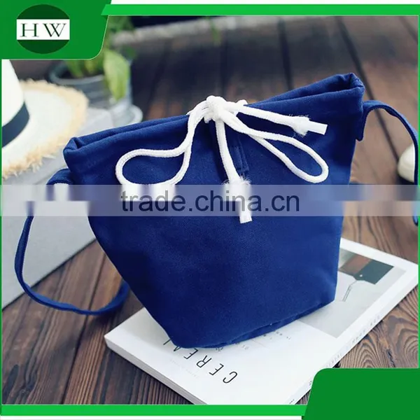 Promotional Eco Friendly Custom Fashion Vintage Women Canvas Messenger Bag photo-3