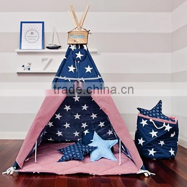 Promotional Custom Cotton Canvas Kids Children Indoor Play Teepee Tent photo-5