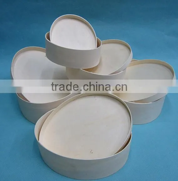 Wholesale Cheap Poplar Wood Round Box Veneer Wood Cheese Boxes photo-2