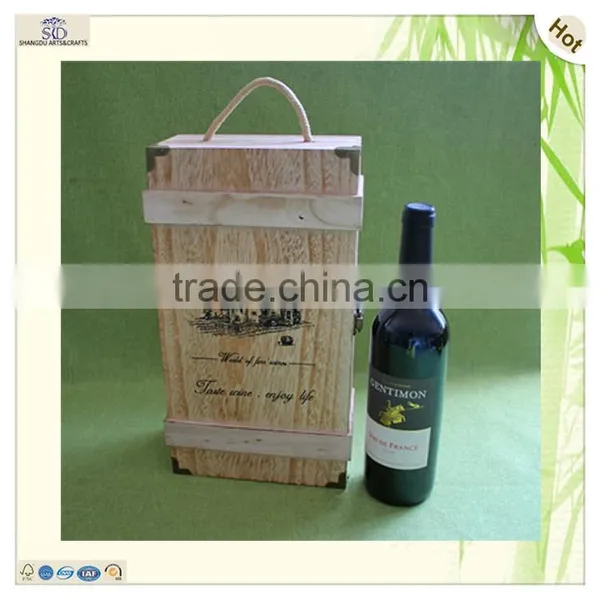 Продажа ручной деревянной коробки для демонстрации вина и пива photo-4