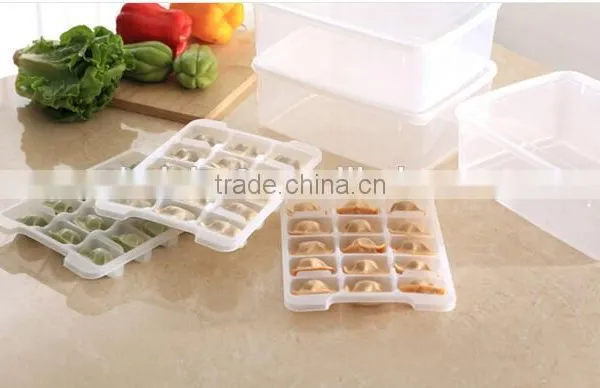 CY034 Household Article Fresh Dumpling Crisper Box Microwave Thawing Non Stick Food Tray Dumplings Preserving Box photo-6