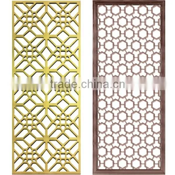 Customized Interior Decorative Metal Hotel Room Divider Panel photo-3