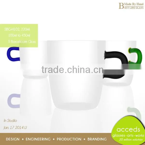 Customized Handmade Glass Tumbler Colored photo-5