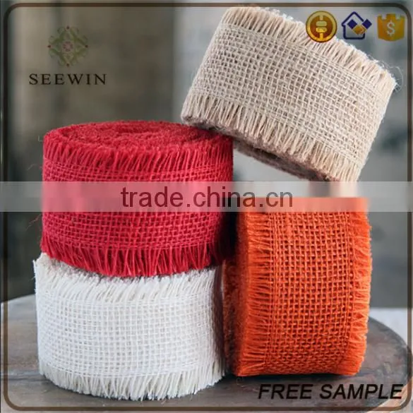 New Design Natural Jute Burlap Ribbon photo-2