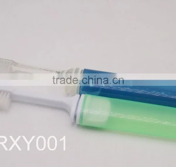 Transparent Own Design Foldable Toothbrush Becautiful Colours Tub photo-4