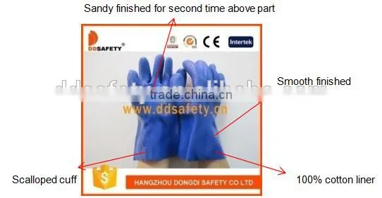 DDSAFETY With 5Years Experience Blue Pvc Glove Professional Manufacturer photo-5