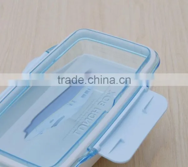 Clear Plastic Bento Lunch Box With Lock photo-6