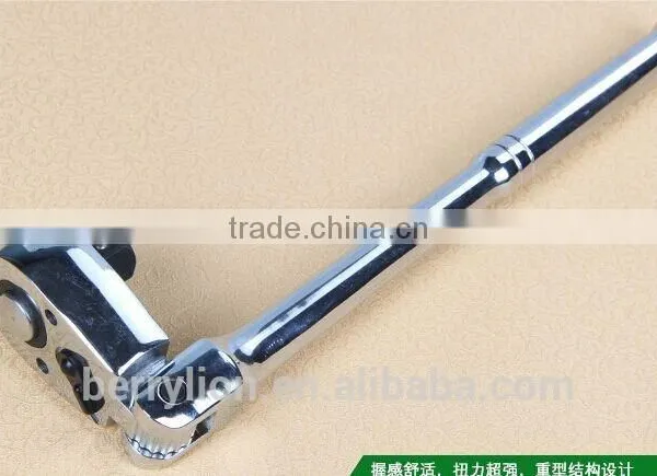 Berrylion Quality Spanner 1/4" Foldable Mirror Finished Ratchet Spanner photo-5